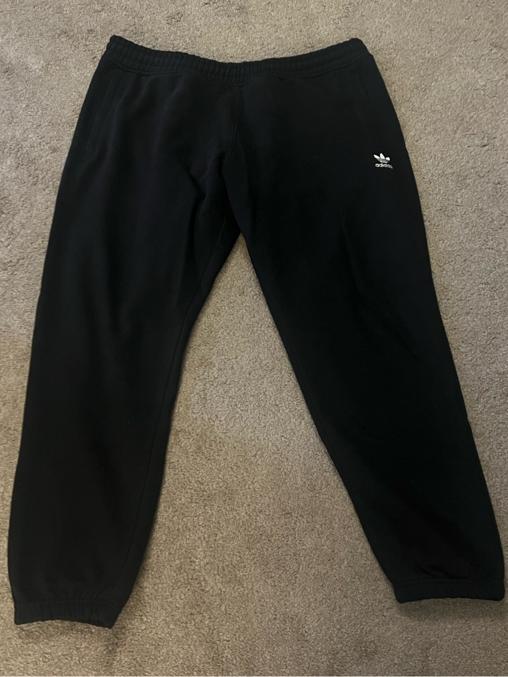 Adidas heavyweight black sweatpants XXL